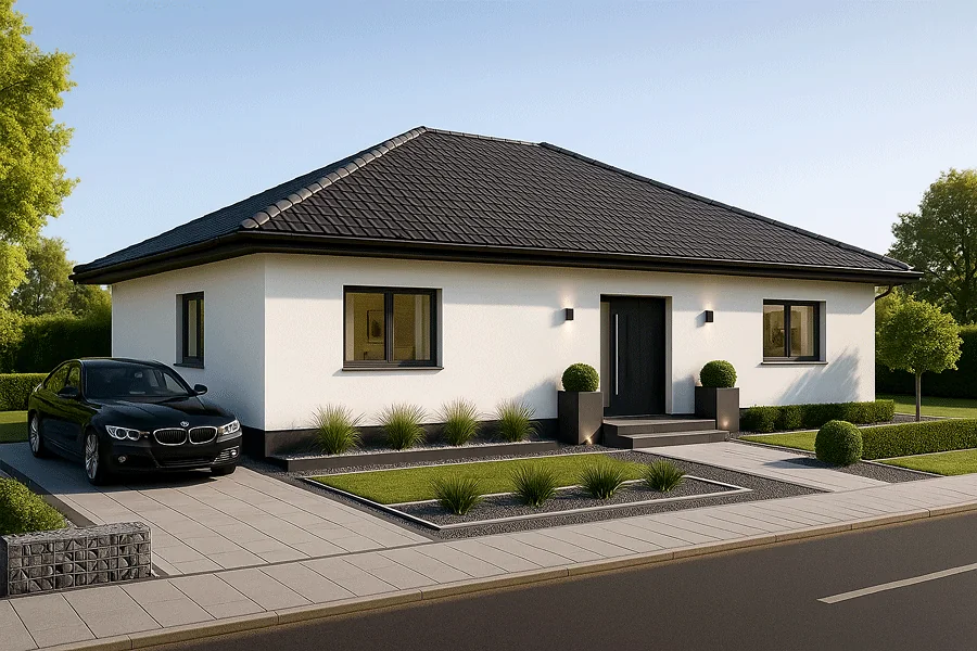 schlüsselfertiges Fertighaus, fertighaus Bungalow, Bungalow Fertighaus